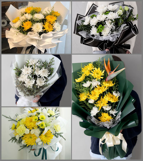 云南楚雄州南华县龙川镇白事花束代送